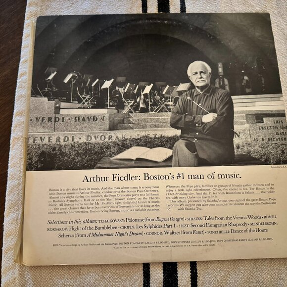 Arthur Fiedler, Boston Pops Orchestra - Just Your Cup Of Tea 1960 Classical LP - Picture 2 of 4